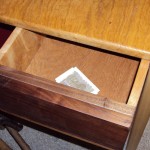 Ronno Cooke - Side Table w/Mahogany Inlay & Hidden Drawer