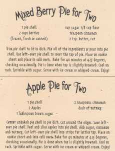 pie for two recipes