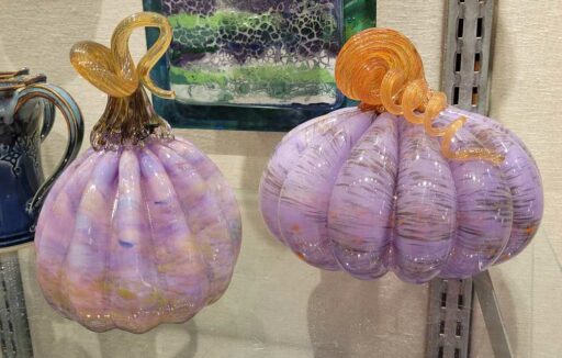 Blown Glass Pumpkins - Mountain Made - Downtown Asheville Art Gallery