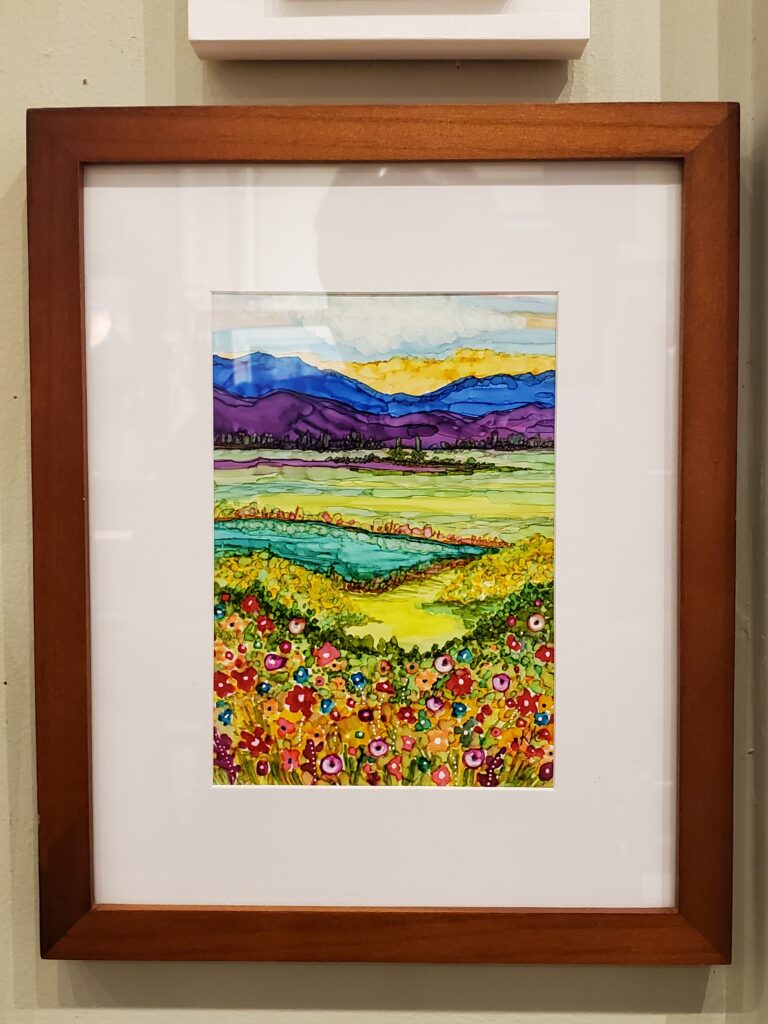 Alcohol Ink Paintings at Mountain Made Art Gallery